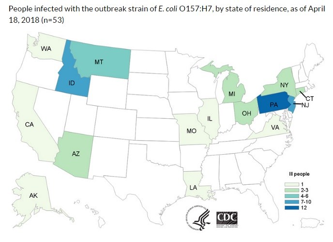 Coli O157:H7 outbreak: 18 additional cases reported