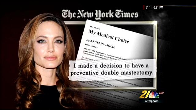 Angelina Jolie opts to remove breasts to reduce cancer