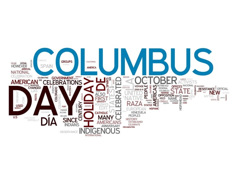 is columbus day a bank holiday in california