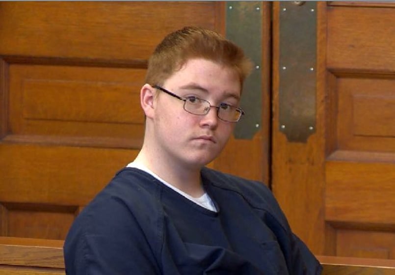 Jacob Larosa at his hearing in Trumbull County Common Pleas Court