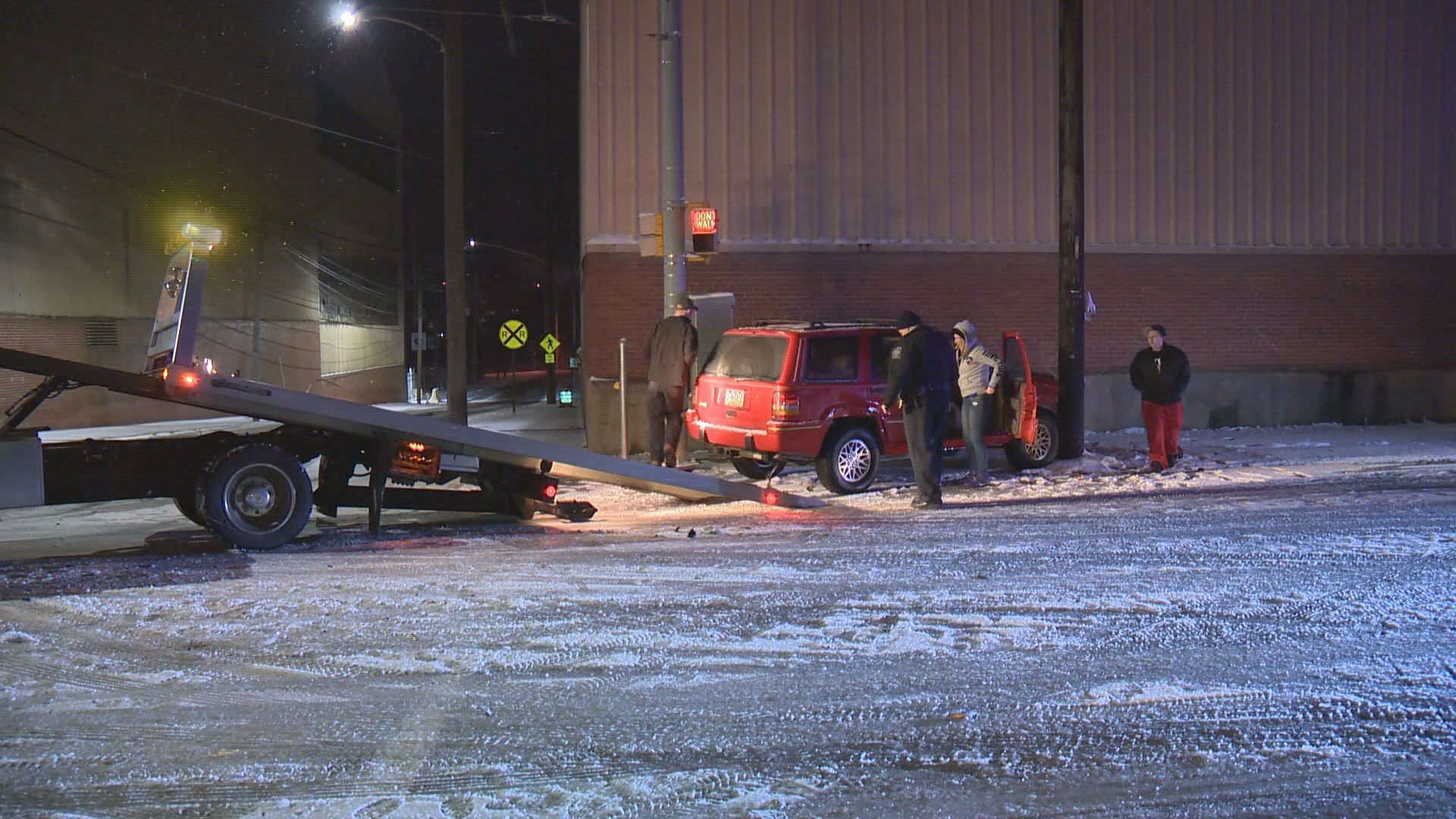 Sharon car crash sends pregnant woman to the hospital