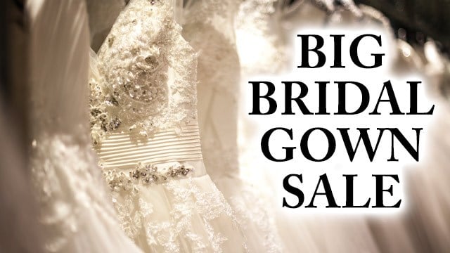 bridal gown sale