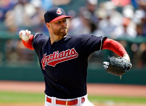 Kluber pitches Tribe past Rangers