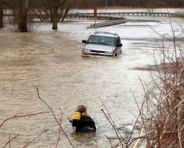 LisbonCanfield Road reopened following excessive flooding