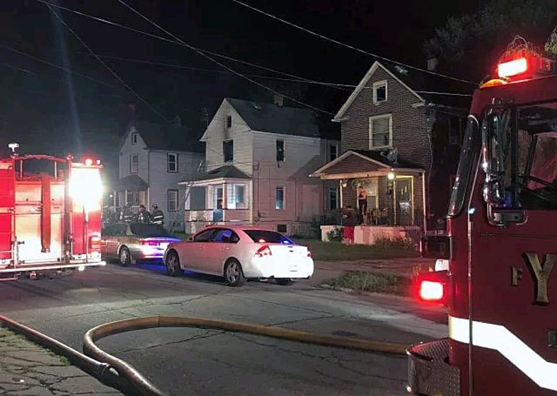 One of three fires on Midland Avenue