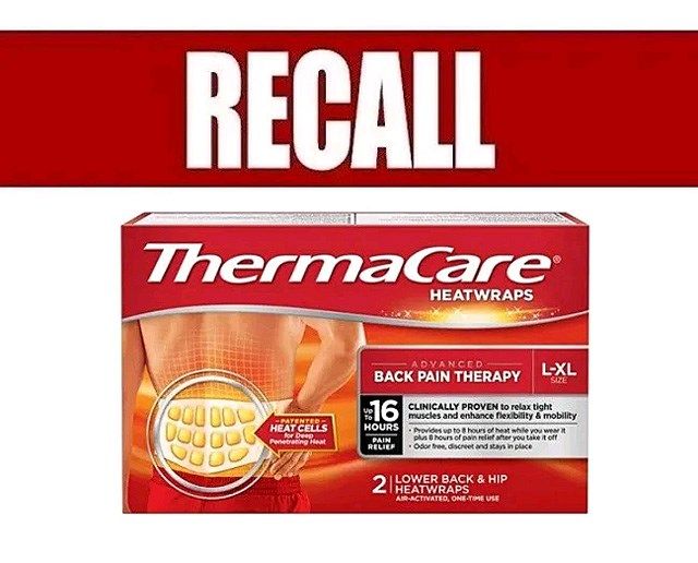 Some ThermaCare wraps recalled over burn concerns