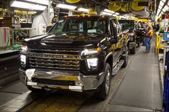 A Chevrolet Silverado from the General Motors Flint Assembly Plant