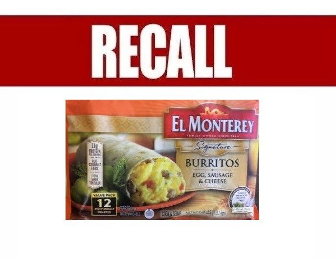 Breakfast Burritos Recalled May contain plastic