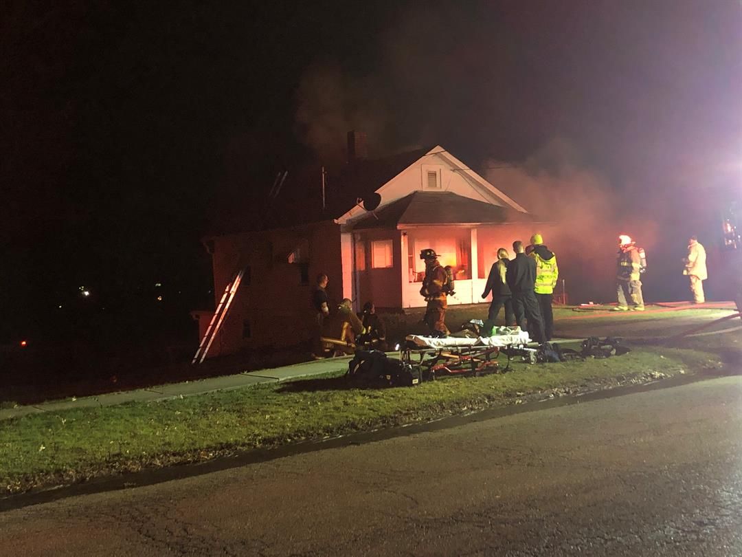 Crews battle flames at Girard home