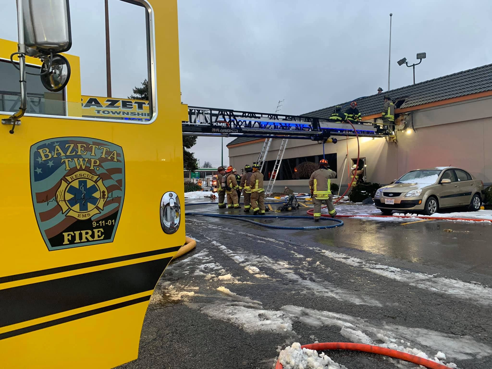 Bazetta Township Perkins evacuated after fire