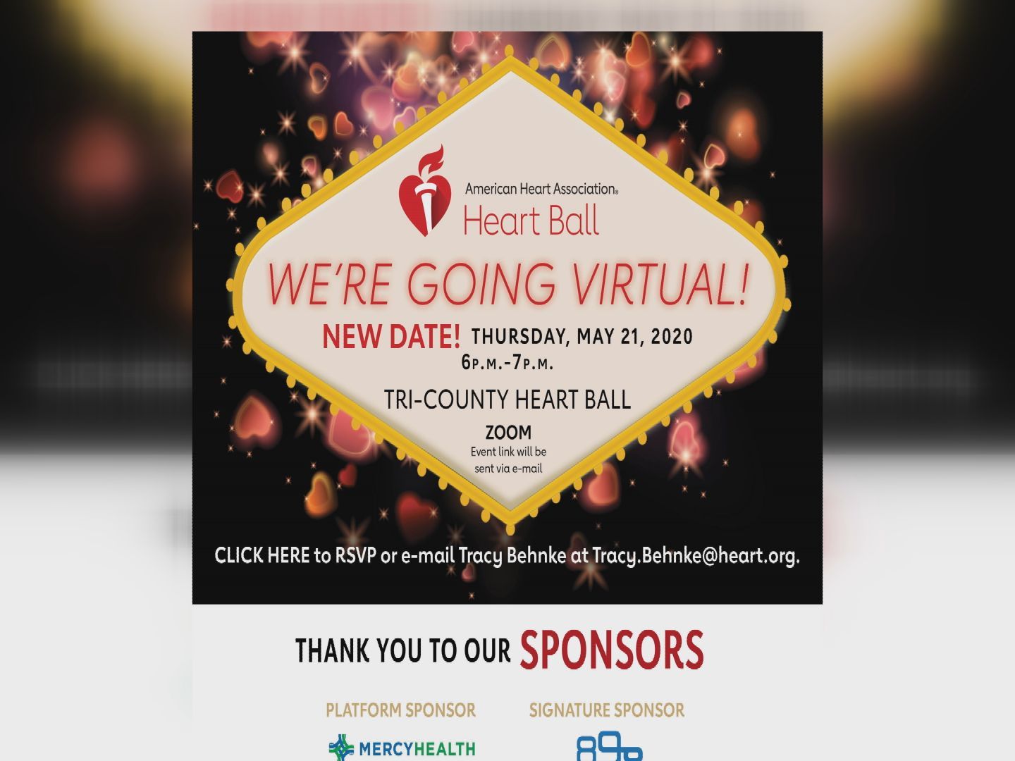 AHA Heart Ball going virtual Thursday