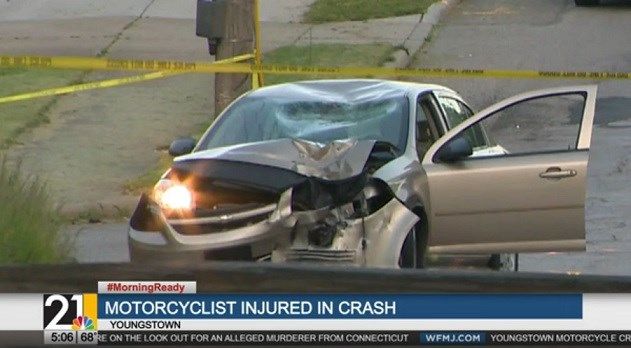 Collision in Youngstown sends motorcyclist to hospital with serious
