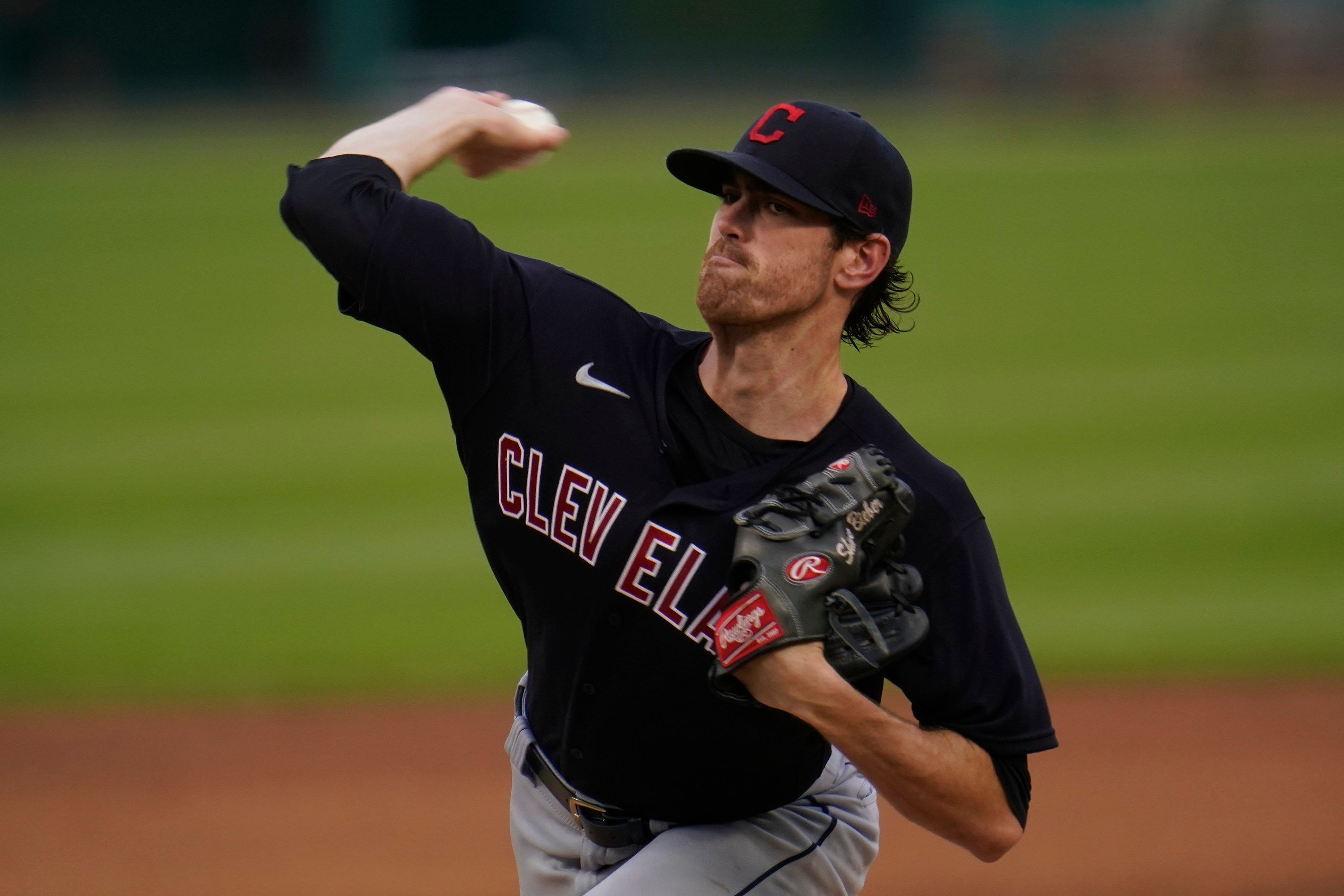 Cleveland Indians pitcher Shane Bieber.