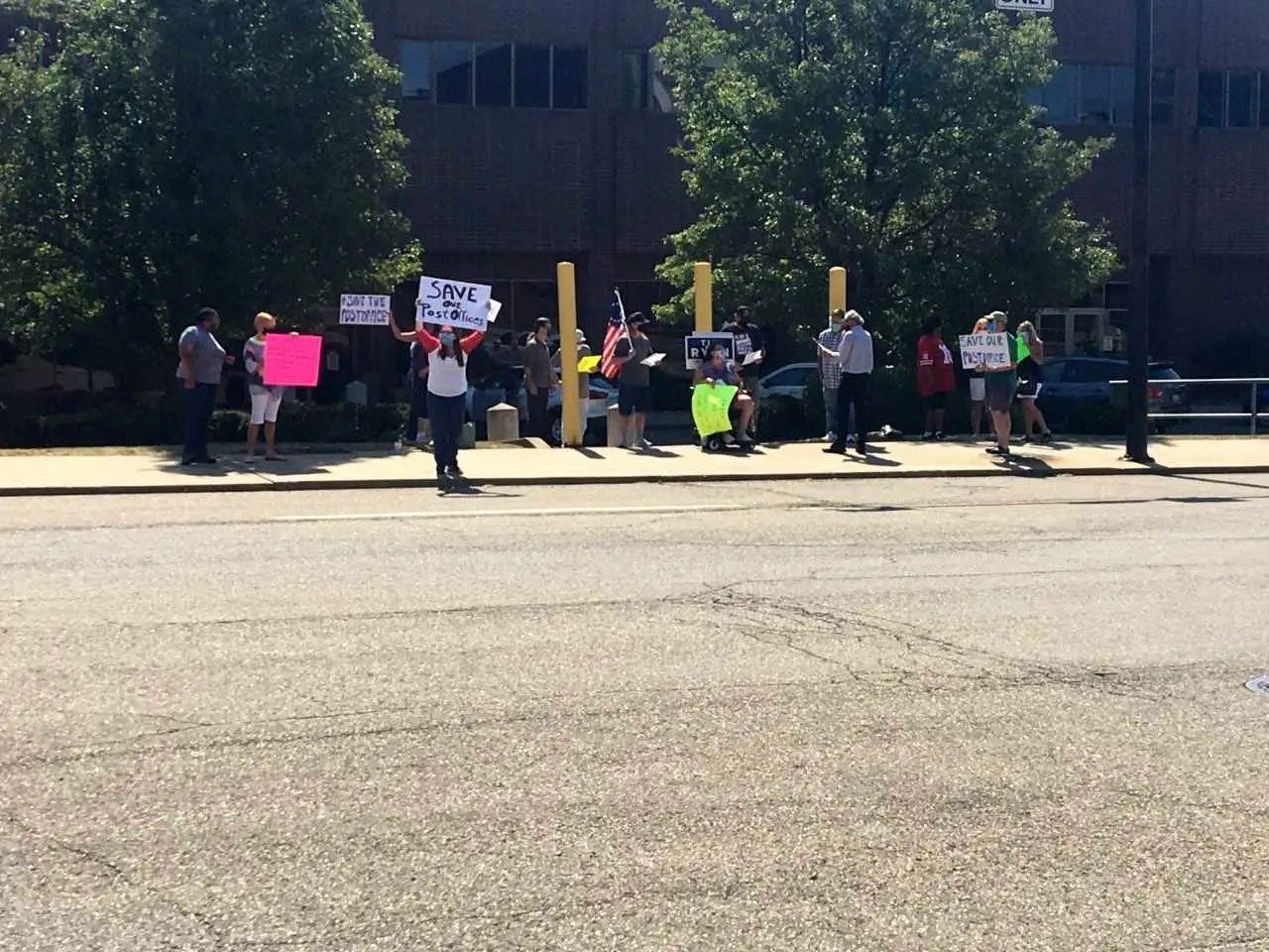 Save the Post Office protests held in Youngstown, Girard