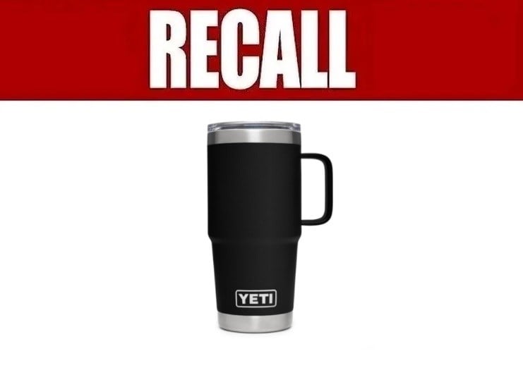 YETI Recalls Rambler Travel Mugs with Stronghold Lid Due to Injury and Burn  Hazards