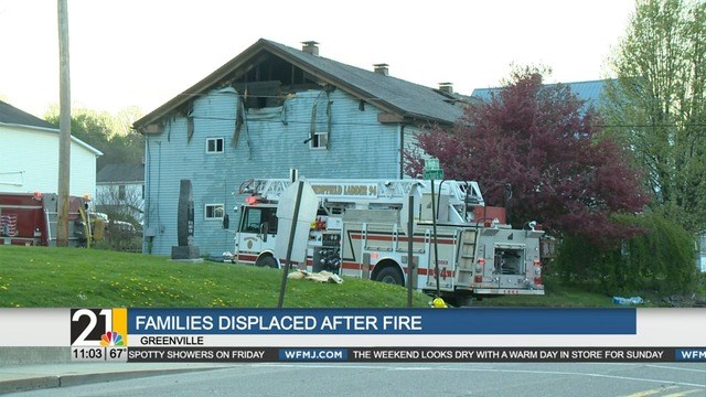 Greenville Apartment Fire Leaves Families Displaced - WFMJ.com