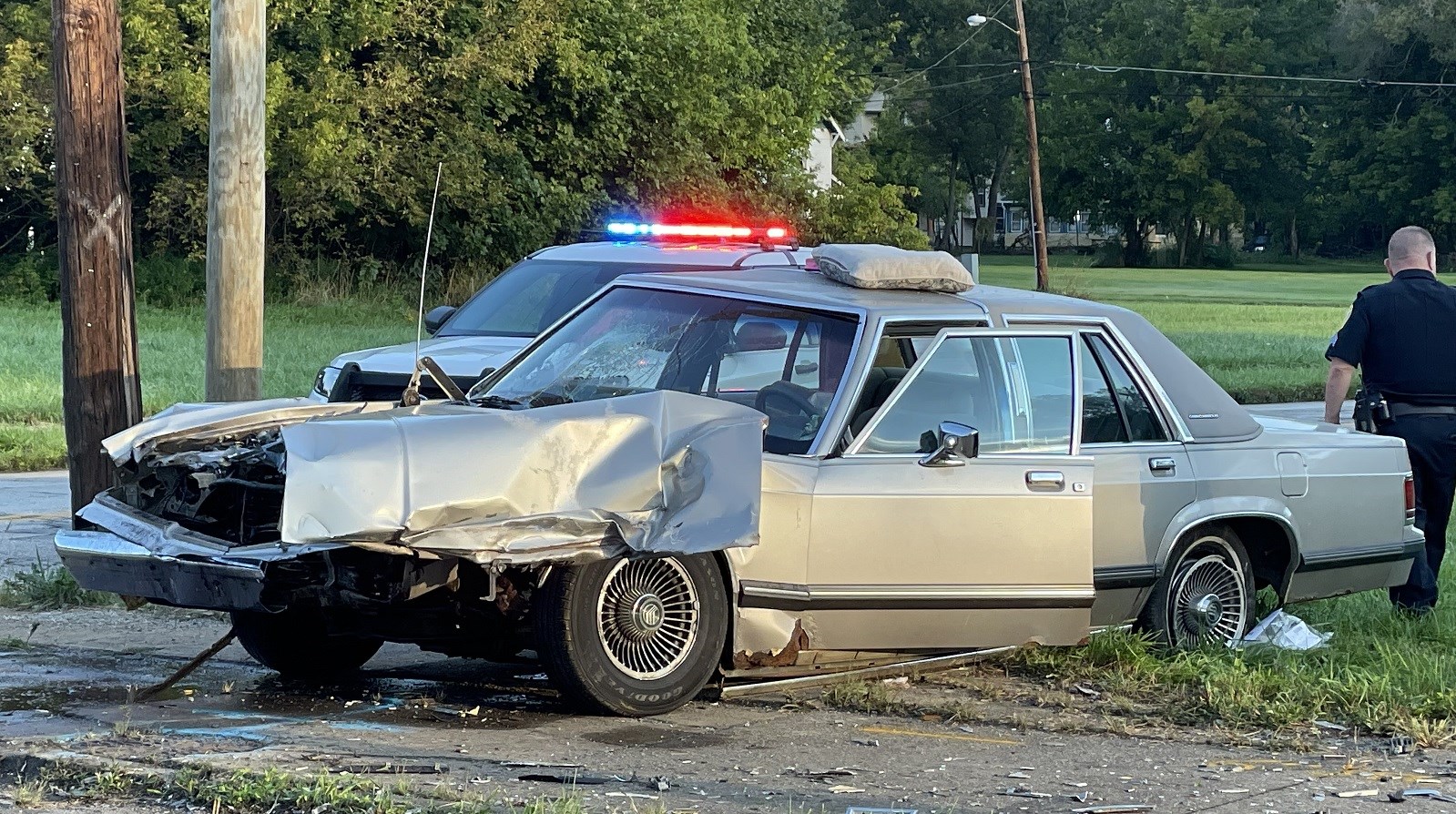 SUV crashes into three cars for sale on Cohasset lot