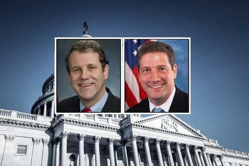 Sen. Sherrod Brown (L) Rep. Tim Ryan (R)