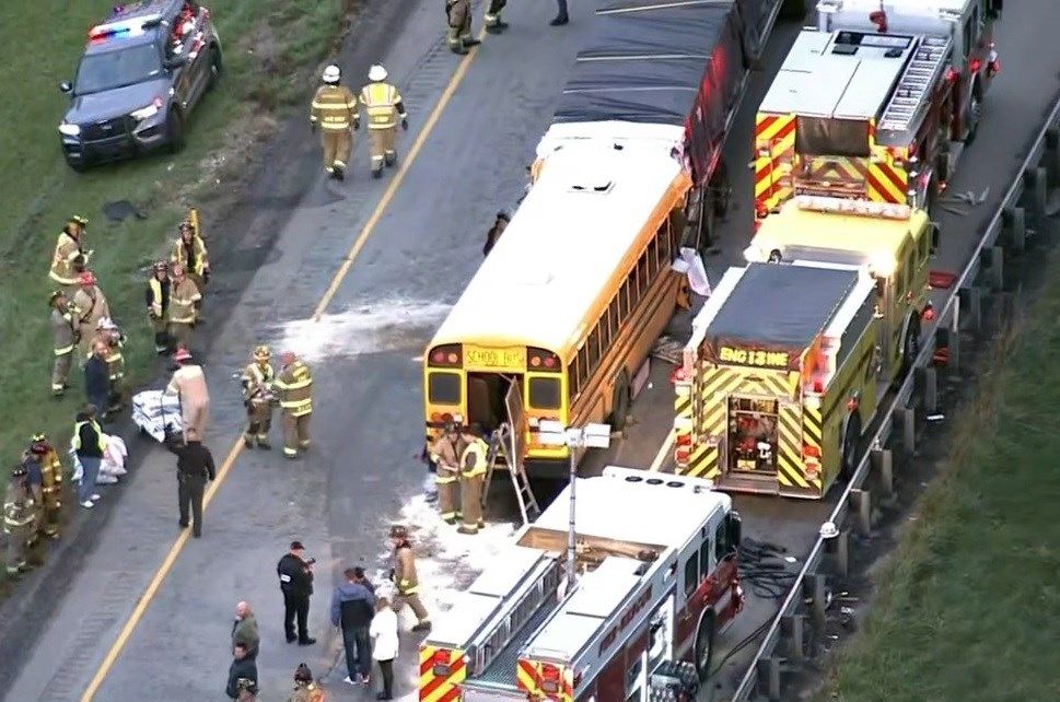 Nine Mercer County teens aboard school bus involved in fatal crash