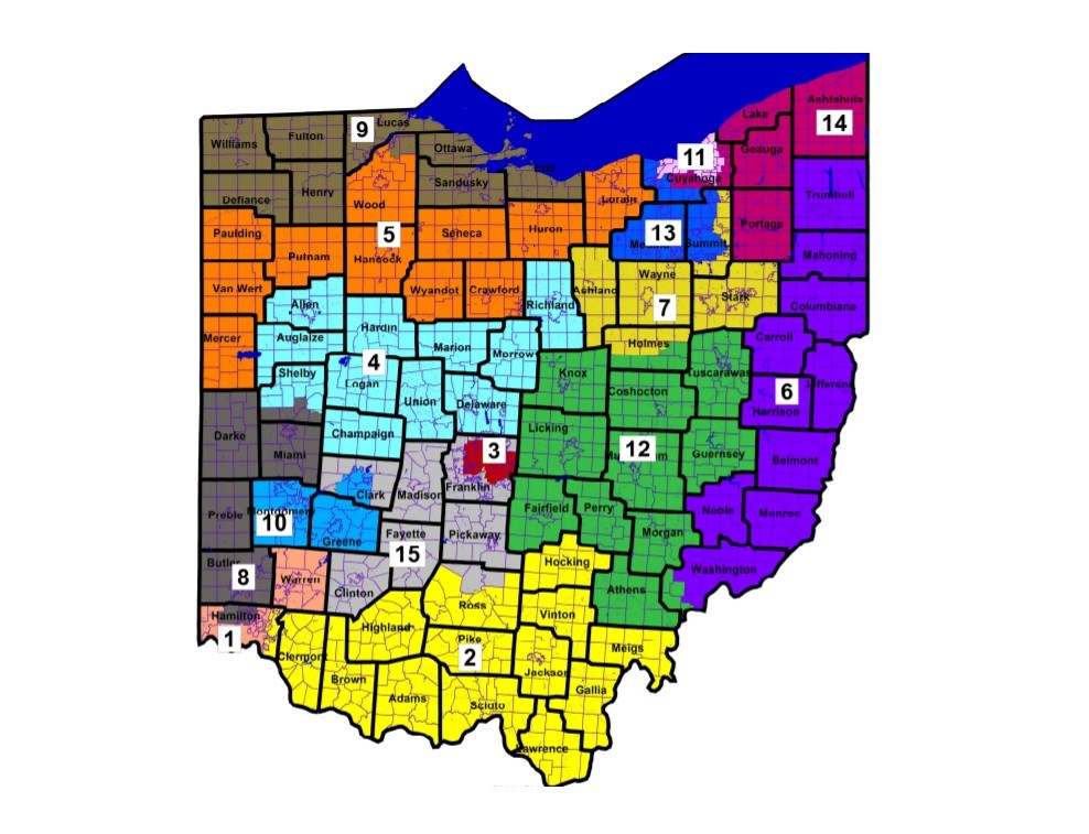 Oh 6th Congressional District Now Includes Mahoningtrumbull Counties 2239