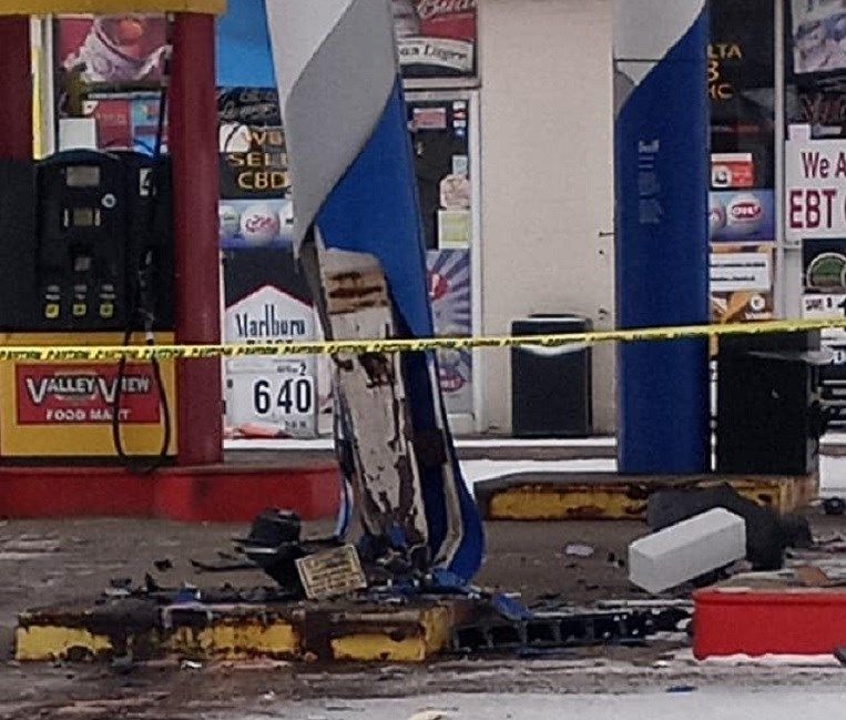 Charges filed after truck crashes into Lisbon gas station