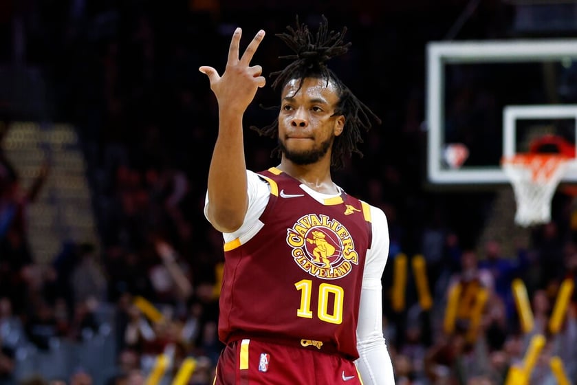 Official Number 10 Darius Garland Dunk Cleveland Cavaliers