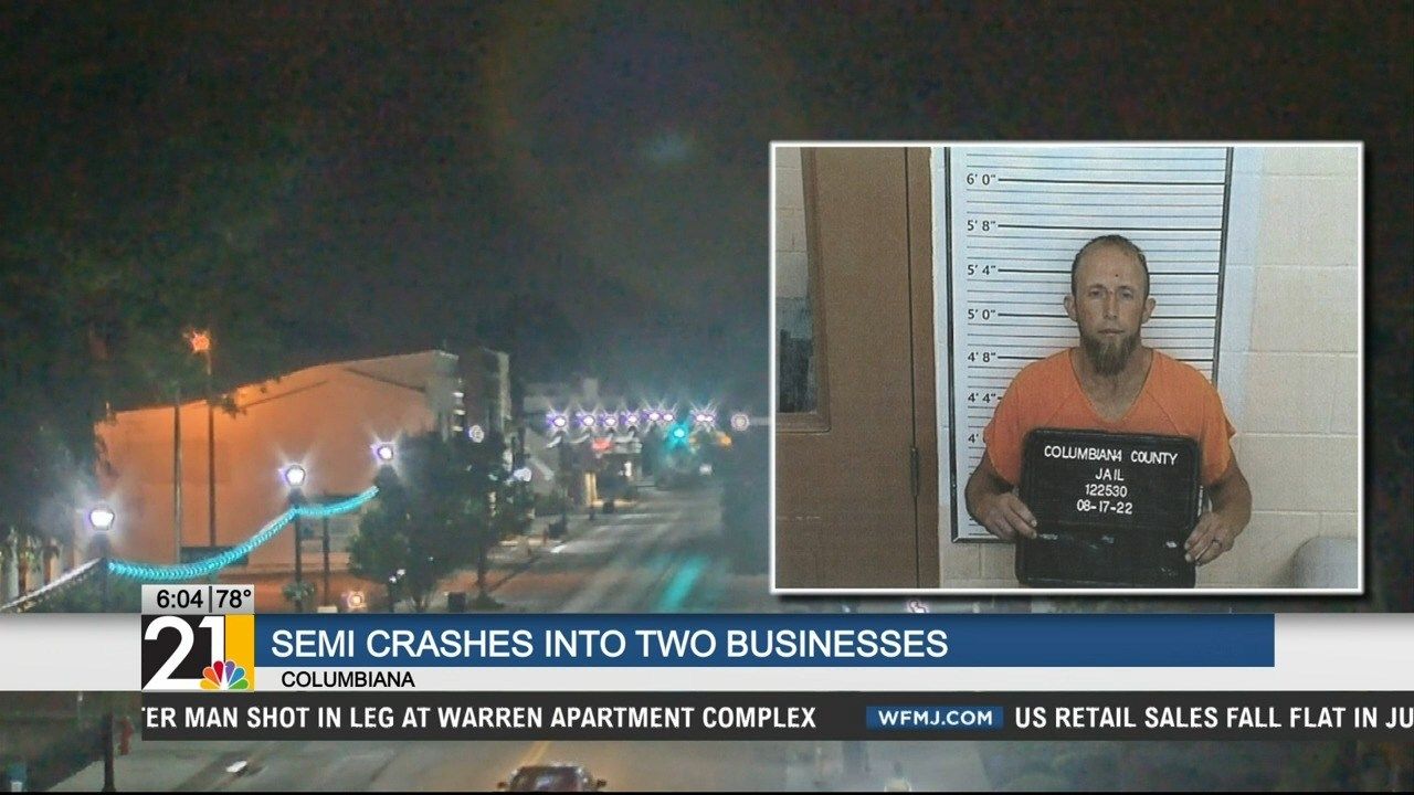 Video shows truck plunging into Columbiana law office