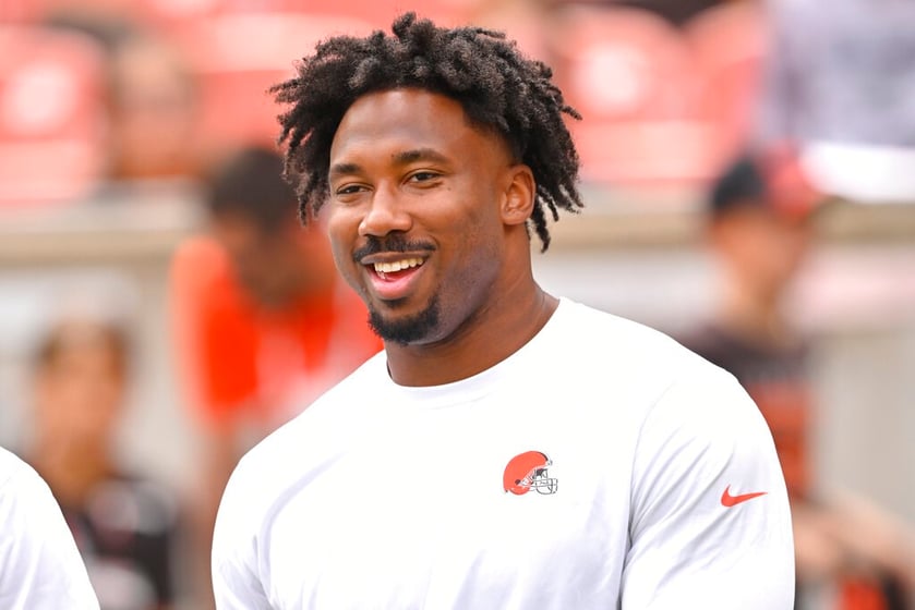 Cleveland Browns defensive end Myles Garrett.