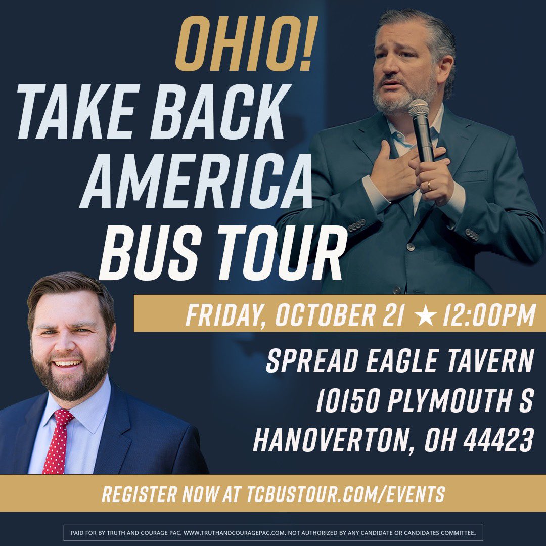 Ted Cruz joining JD Vance for rally at Hanoverton restaurant - WFMJ.com