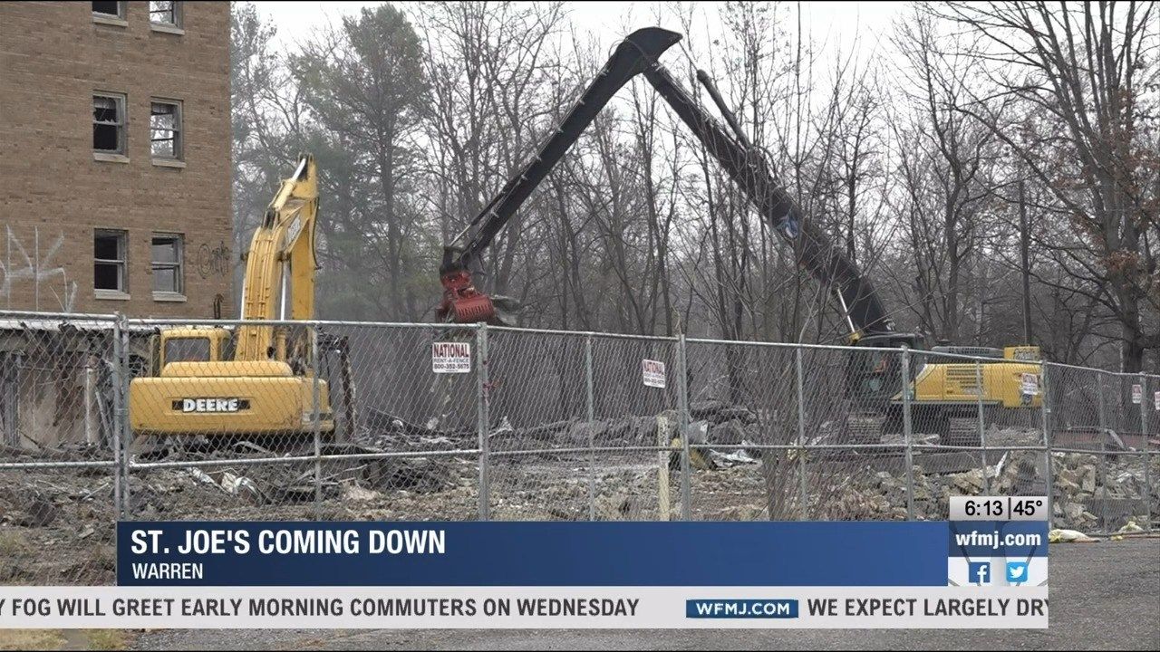 Saint Joe's demolition in Warren expected to be completed by end of