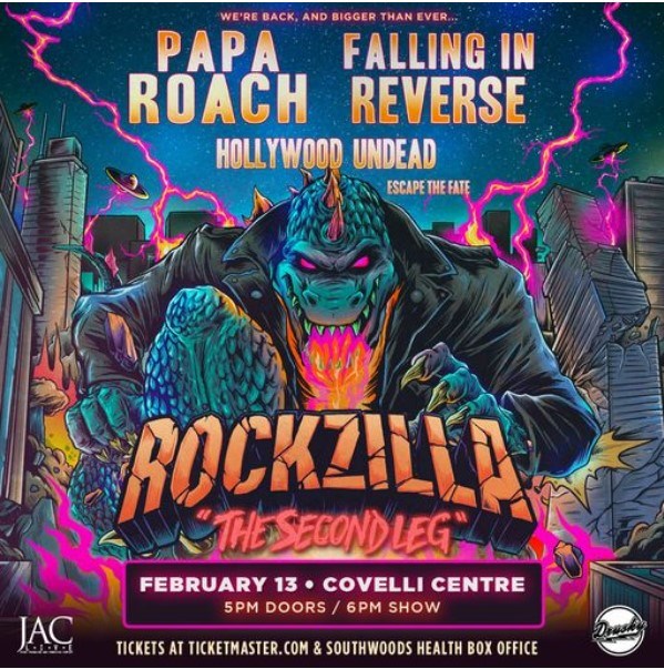 Rockzilla Tour To Make Stop At Covelli Centre Featuring Papa Roach ...