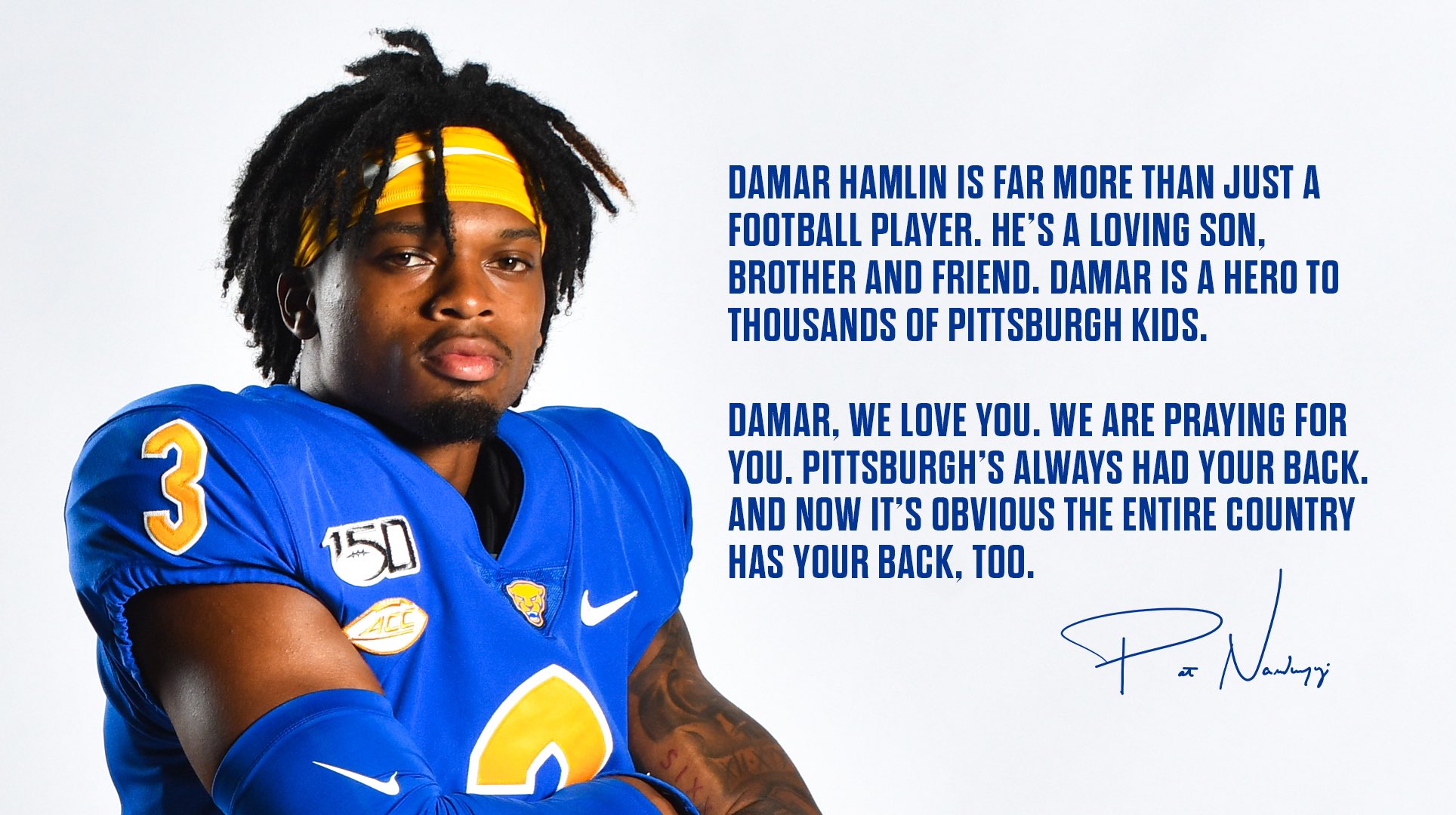 Pitt Football on X: Damar Hamlin is the best of us. We love you