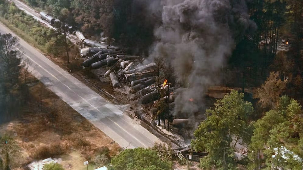 The 1982 Livingston, Louisiana toxic derailment took decades of remediation and monitoring