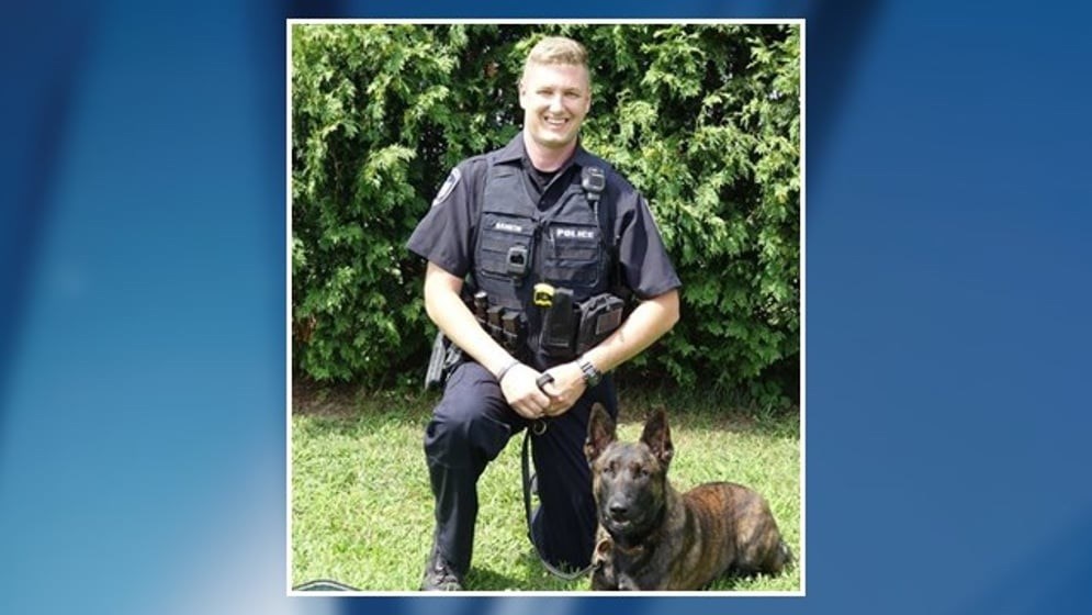 Officers Dave Rankin and K-9 Leo