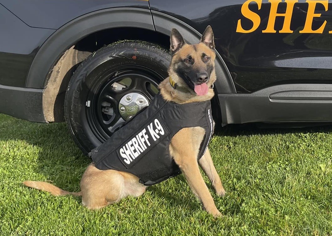 Westerville K9 Bruno receives donation of body armor