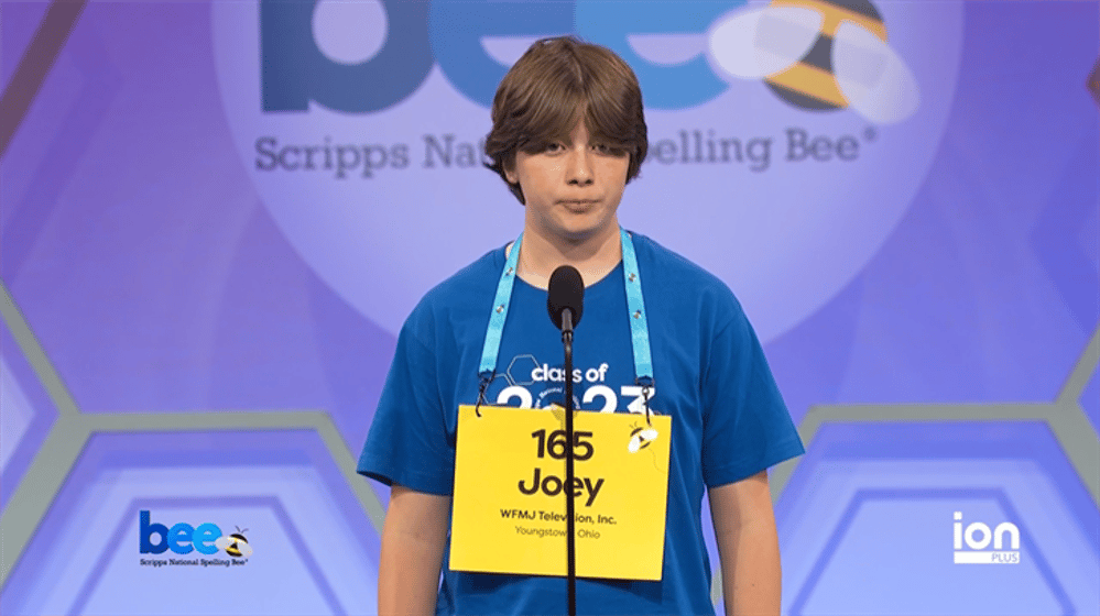 21WFMJ Regional Spelling Bee Champion Joey Constantine