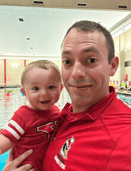 Brad and Finn Smith (Courtesy of YSU Athletics)