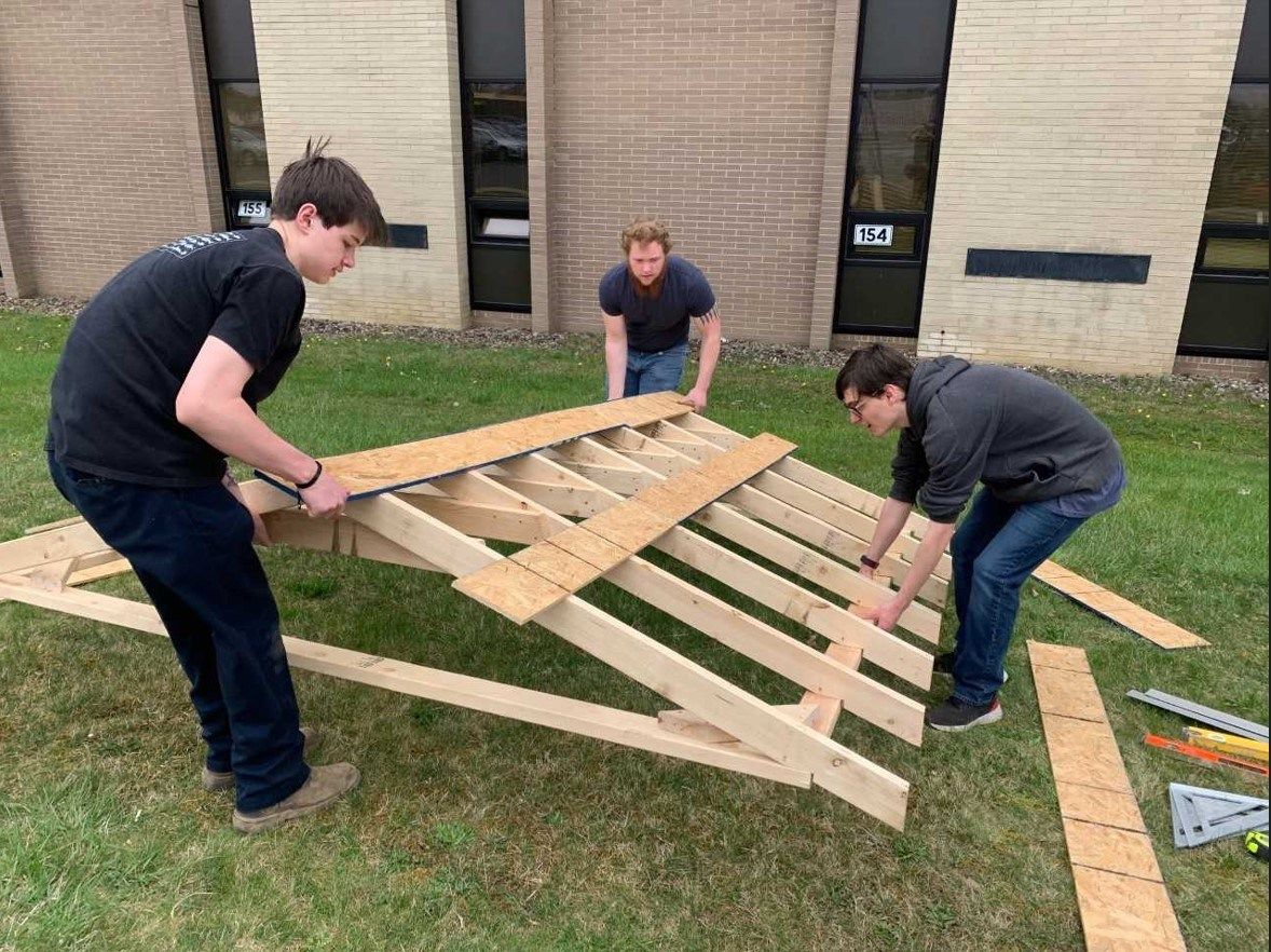 Boardman High School graduates leave behind storage shed built during