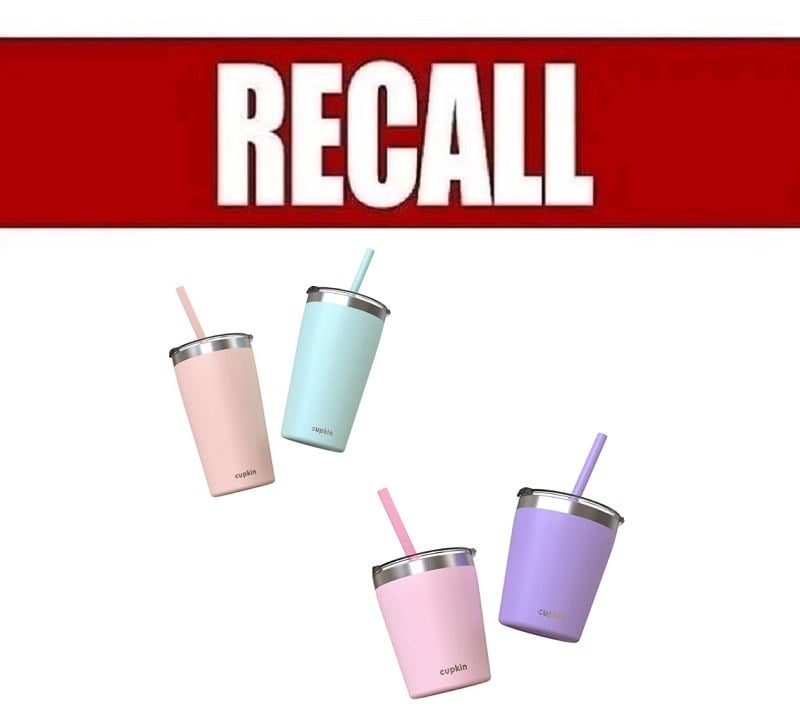 CUPKIN Double-Walled Stainless Steel Children's Cups recalled due
