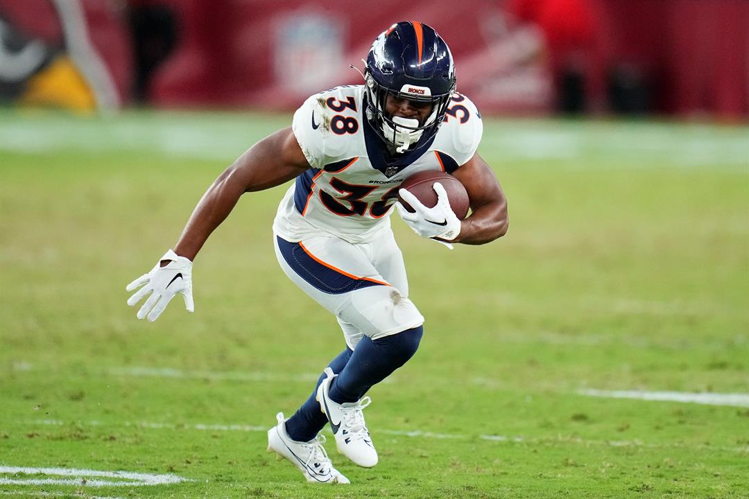 After picking up 104 yards on just 10 touches at Chicago, Broncos running  back Jaleel McLaughlin says he must continue to improve, Denver Broncos