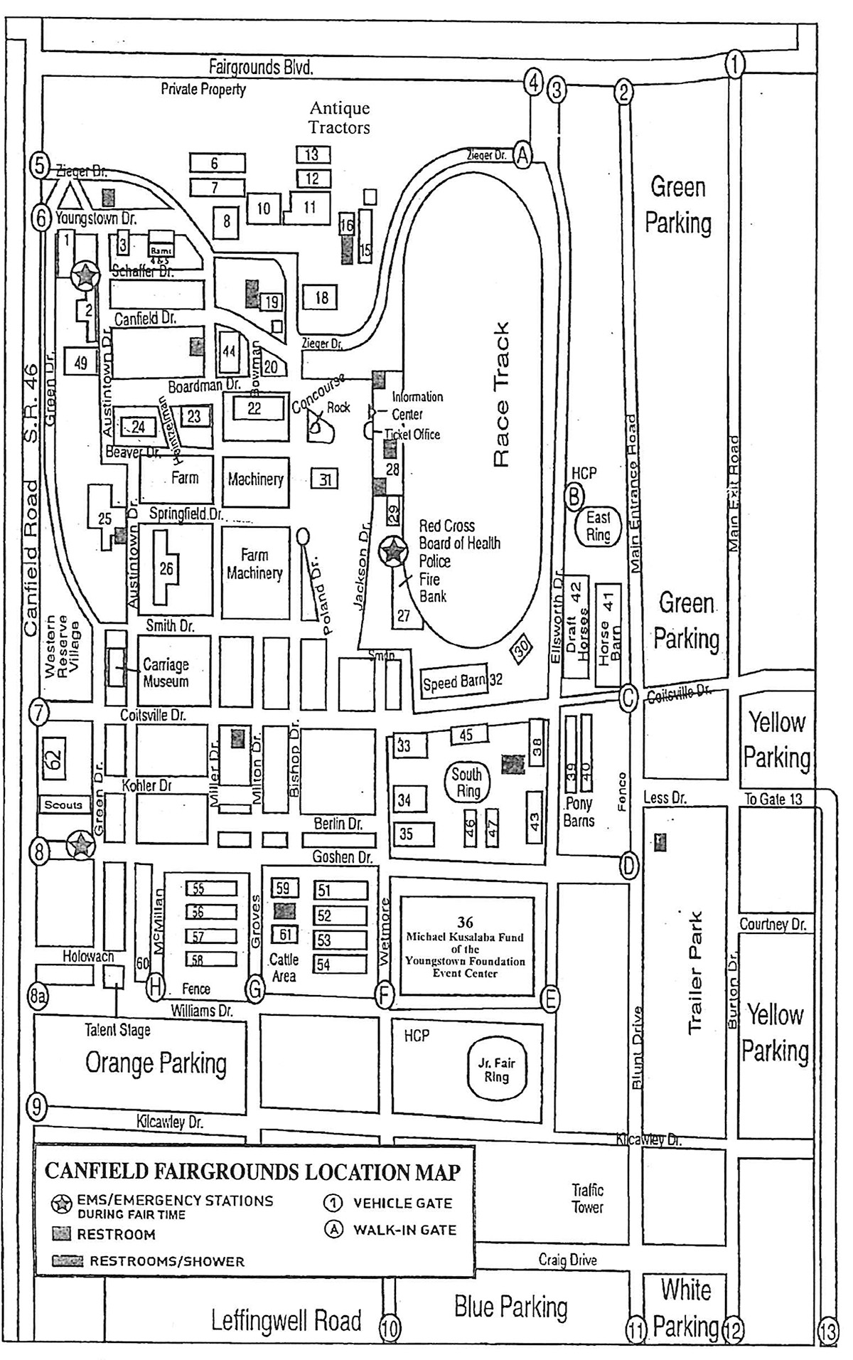 Canfield Fair Wednesday events and judging schedule