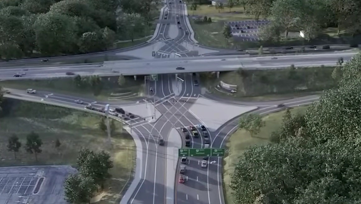 Diverging diamond interchange project getting underway in Howlan