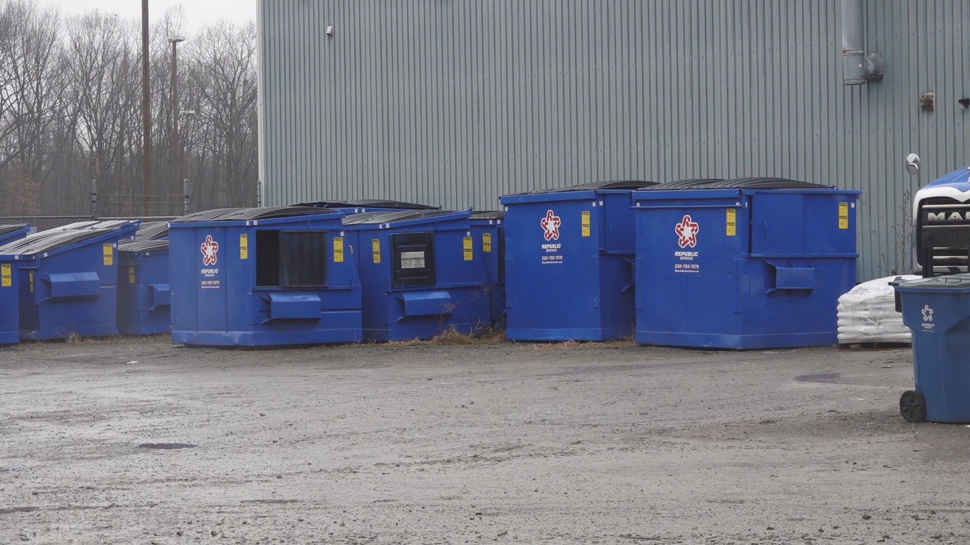 Waste Management company finding large quantities of red paint in