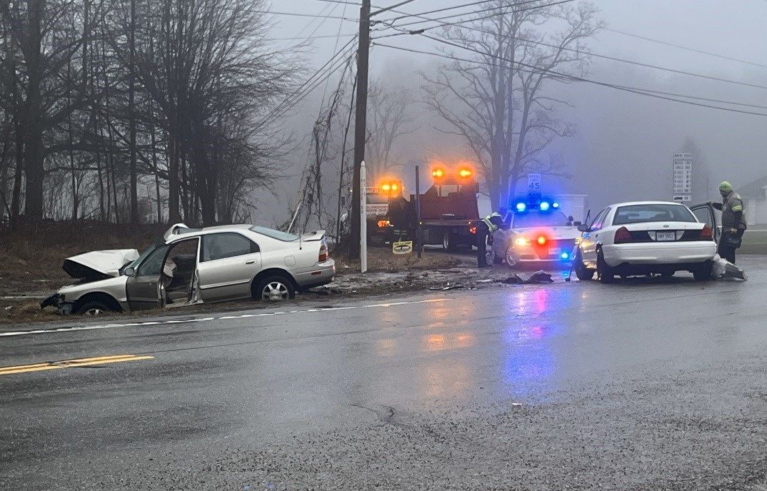 Two injured in Johnston Township crash