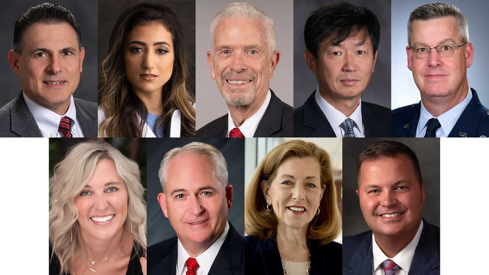 Top: Colella; Esmail; Johnson; Kang; Maloney Bottom: Ochman; Reardon; Russo; Ryan