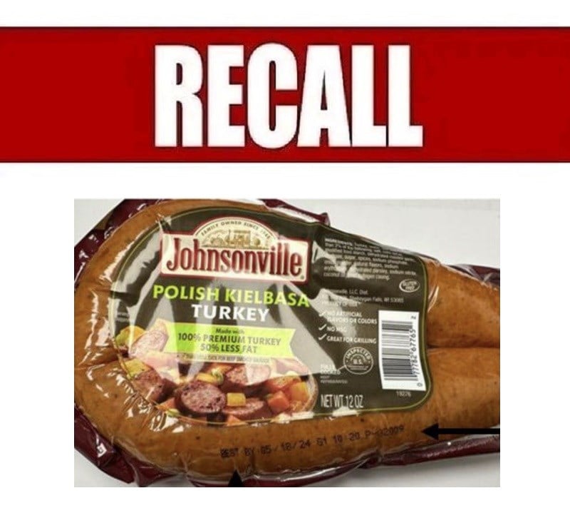 Johnsonville recalls 35,000 lbs. of sausage that may contain rubber