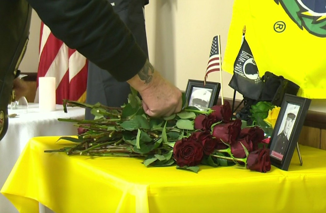 Roses placed in Columbiana County in remembrance of Vietnam Veterans ...