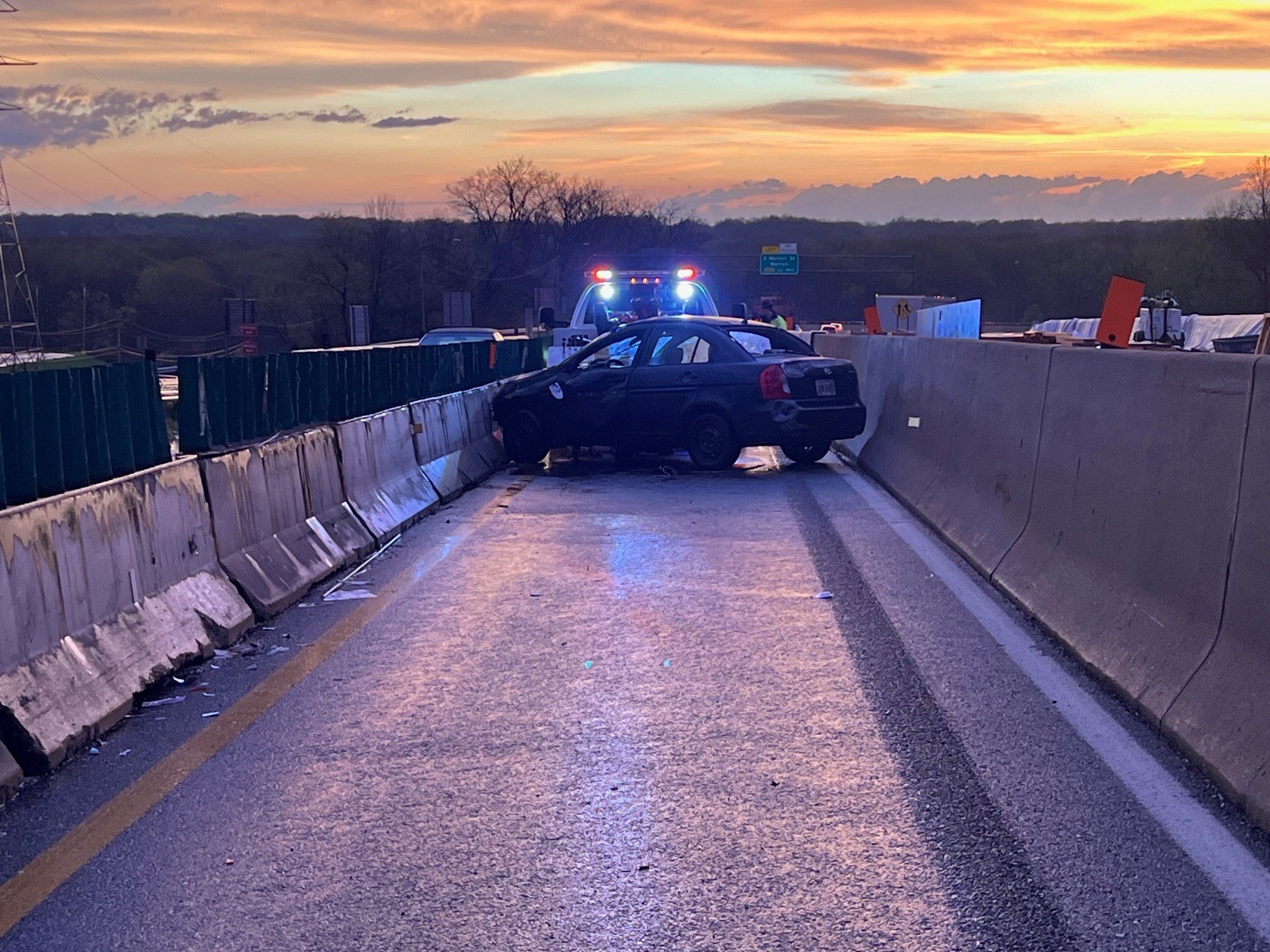 Car rolls over at Diverging Diamond in Howland - WFMJ.com