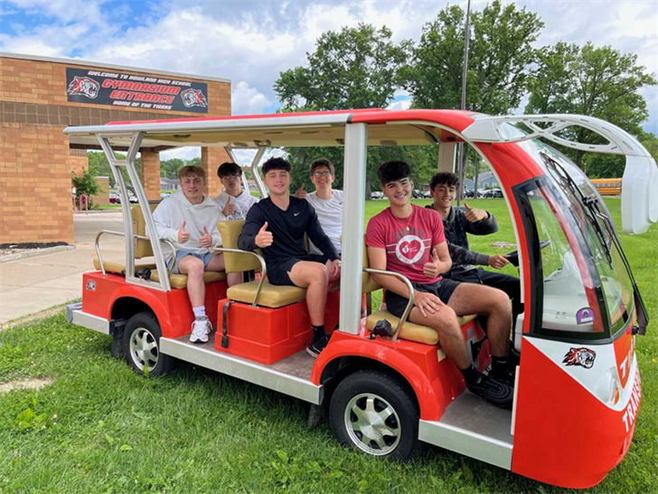 New golf cart enhancing accessibility on Howland Schools campus WFMJ com New golf cart enhancing accessibility on Howland Schools campus WFMJ com