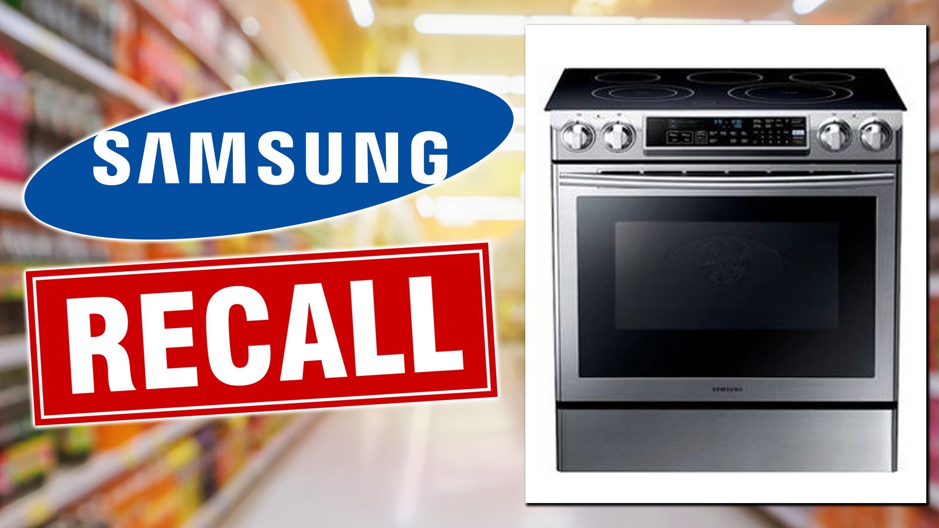 Samsung slidein electric ranges recalled due to potential fire WFMJ